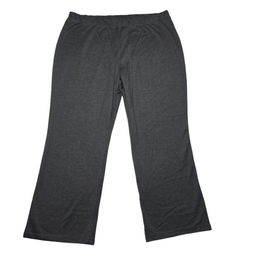 Woman Within Pants Womens Plus 24W Gray Jogger Stretch‎ 28.5 in Inseam